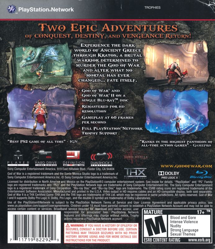God of War Collection - PlayStation 3