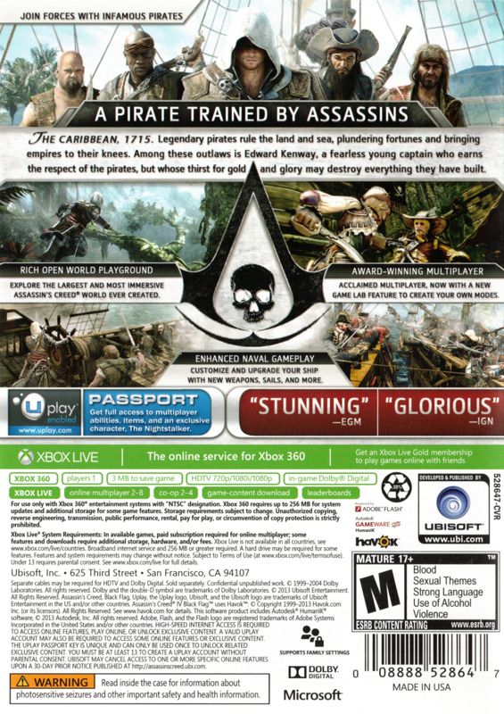 Assassin's Creed IV: Black Flag - Xbox 360