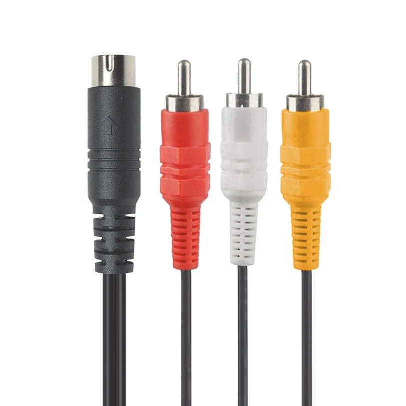 Composite AV Cable for SEGA Genesis (Model 2 and 3)