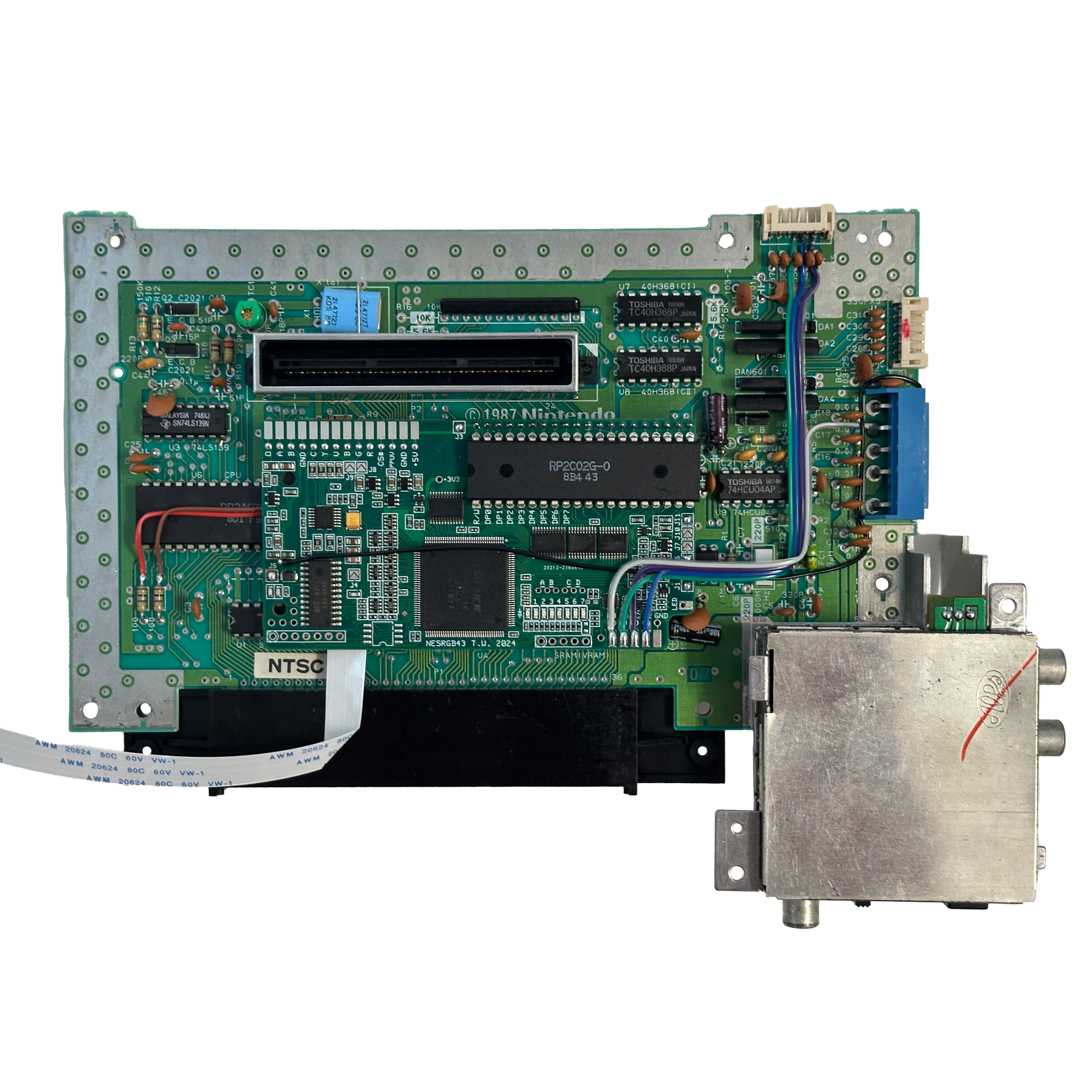 Nintendo NES Console with Tim Worthington NESRGB Kit Pre-Installed