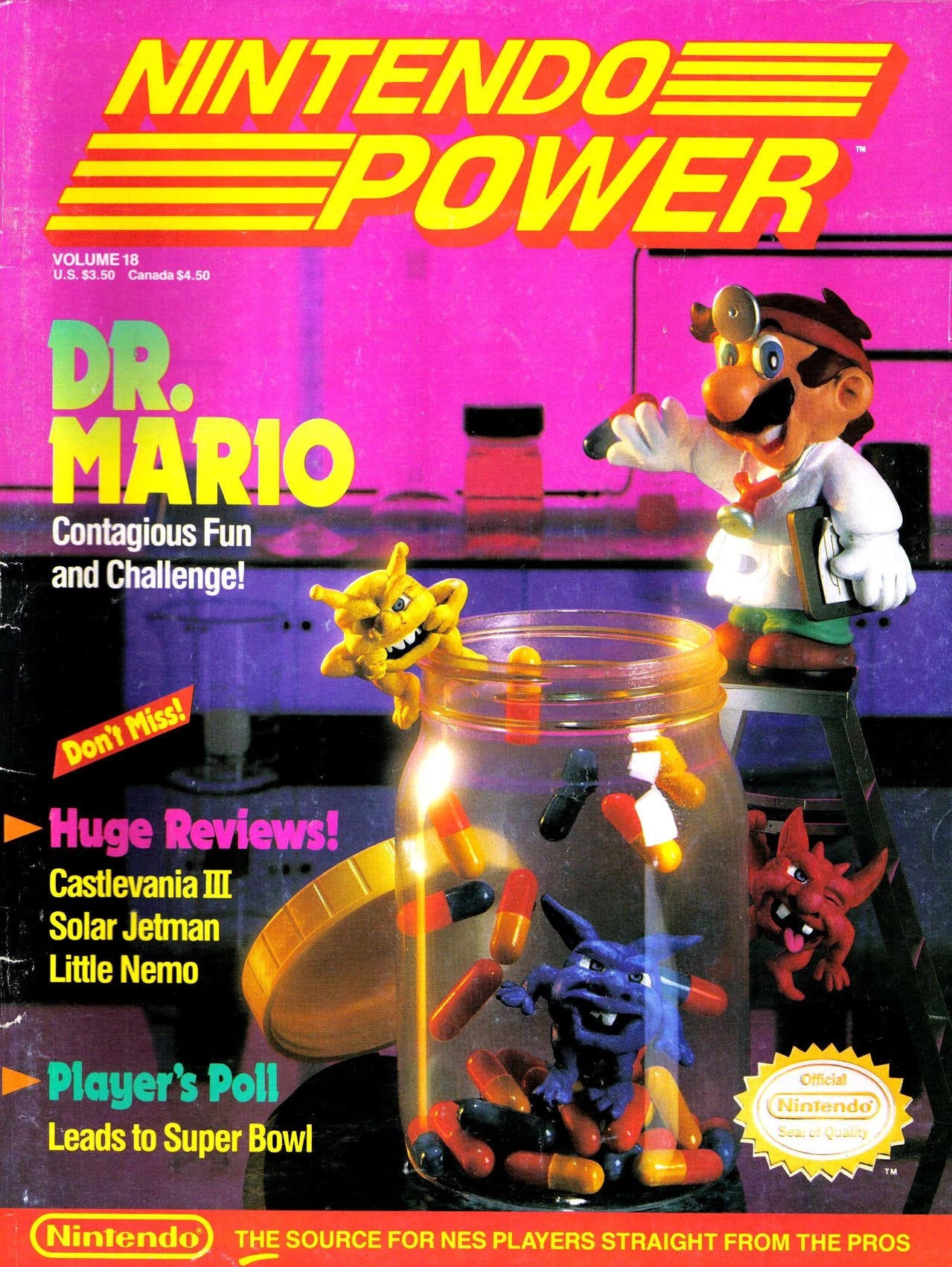Nintendo Power Magazine Volume 18 - Dr. Mario