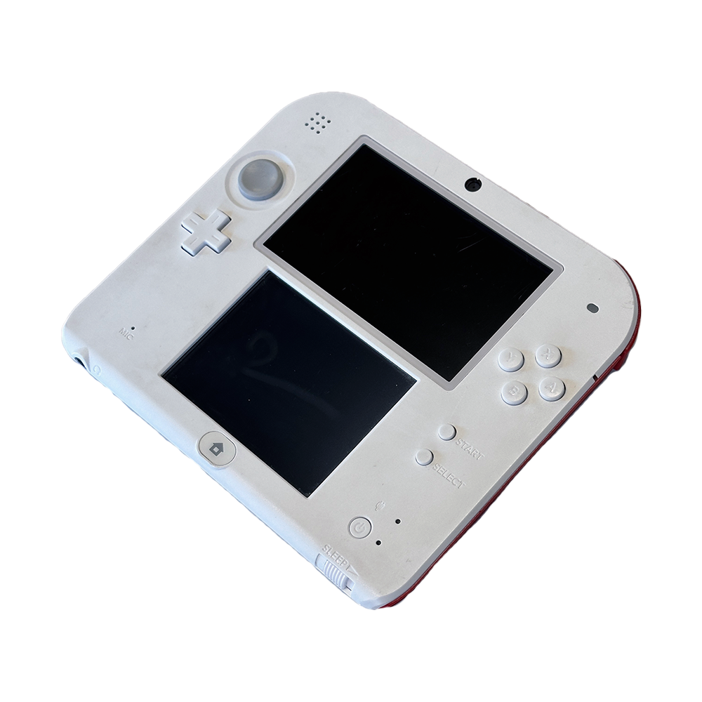 Nintendo 2DS System - Scarlet Red (White/Red)