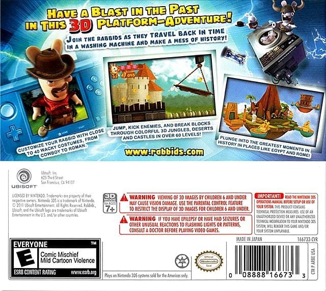 Rabbids Travel in Time 3D - Nintendo 3DS