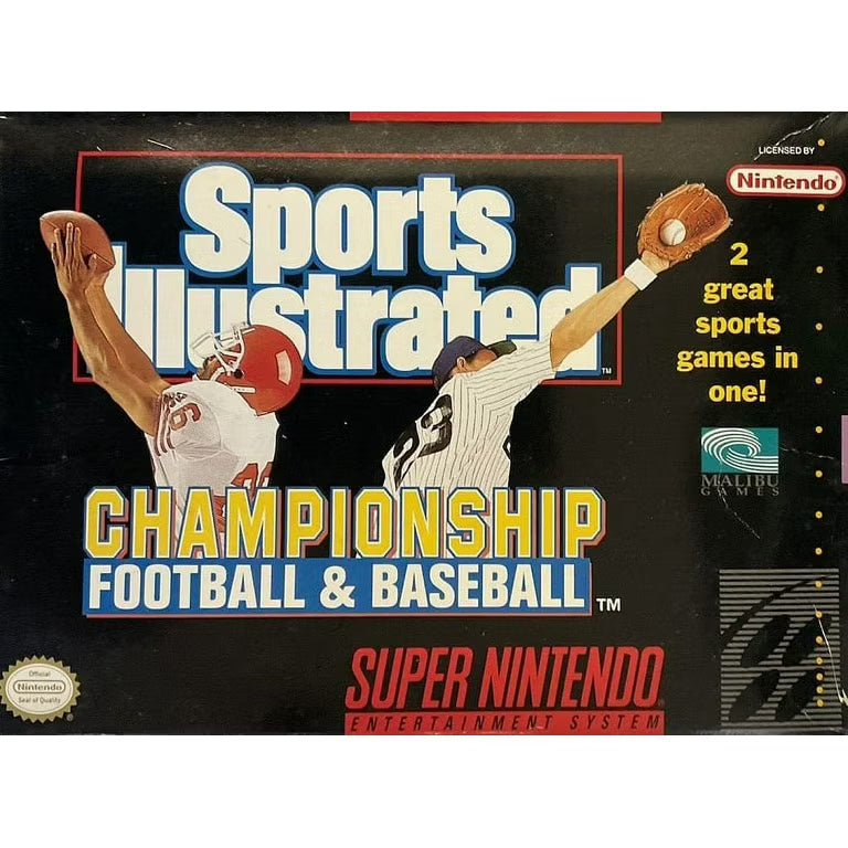 Sports Illustrated Championship Football & Basebal - Super Nintendo