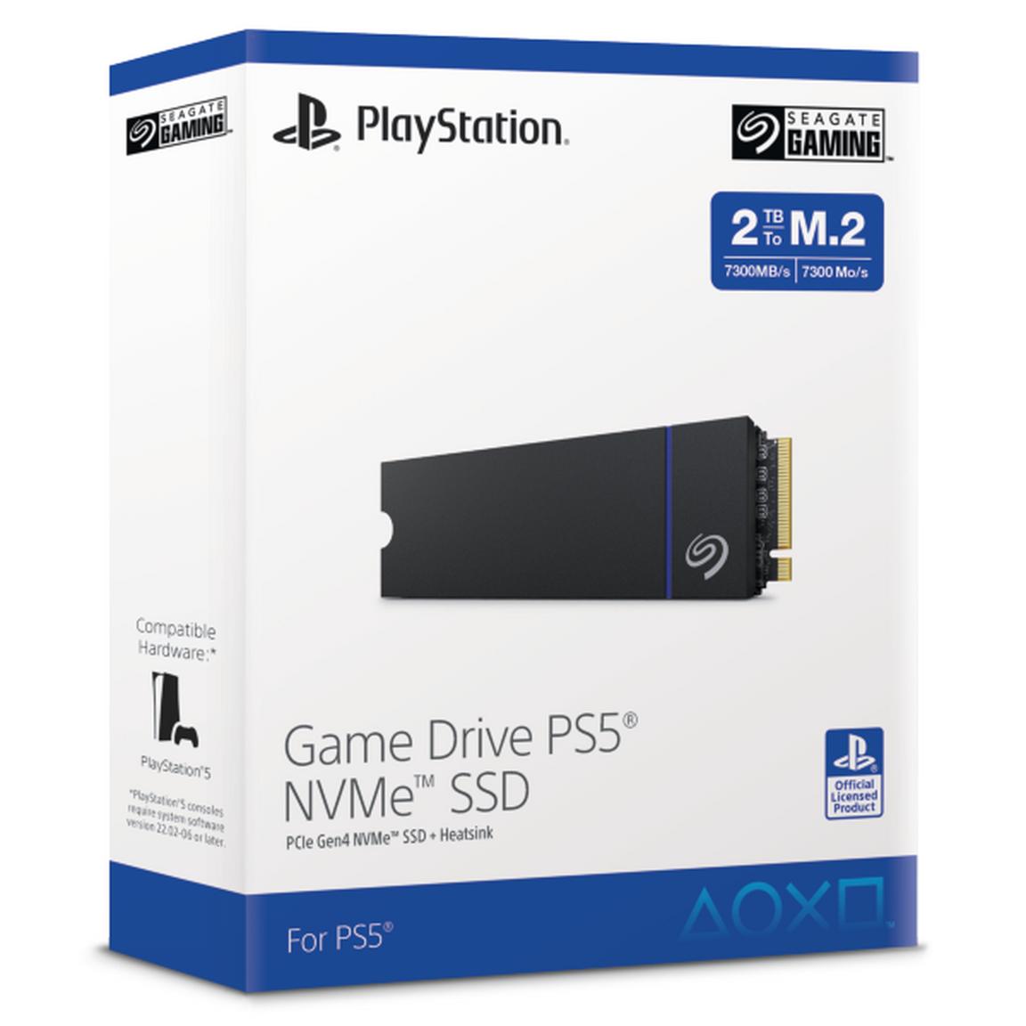 Seagate Game Drive NVMe 2TB Internal SSD PCIe Gen 4 x4 with Heatsink for PlayStation 5