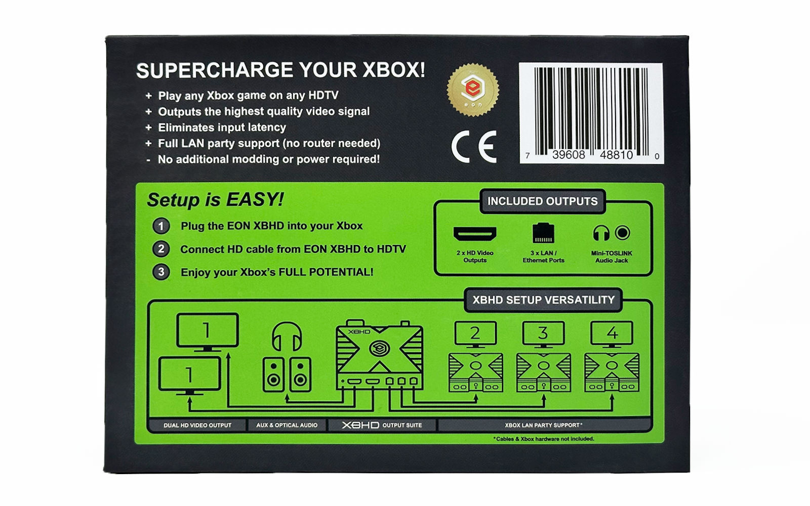 XBHD Original Xbox HD Adapter & LAN Hub