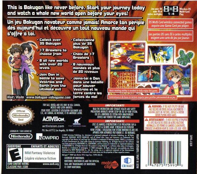 Bakugan: Battle Brawlers - Nintendo DS