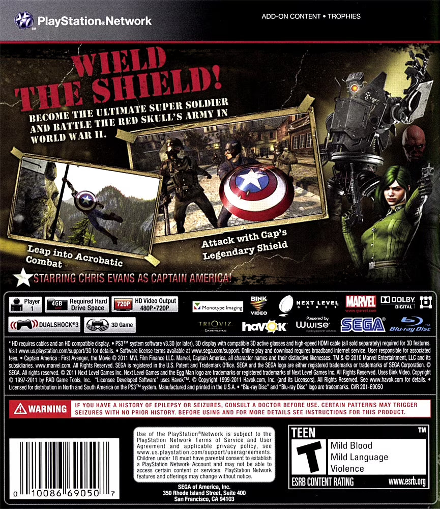 Captain America: Super Soldier - PlayStation 3