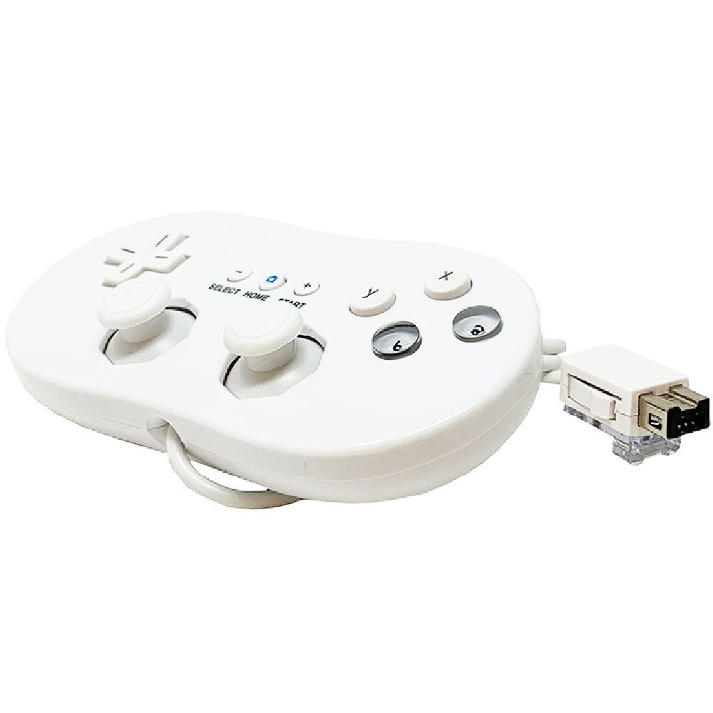 Wired Classic Controller for Wii / Wii U - White