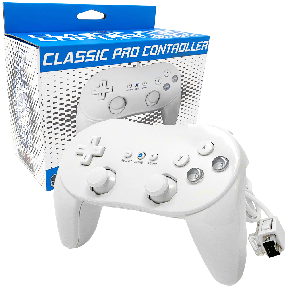 Wired Classic Controller Pro for Wii / Wii U - White