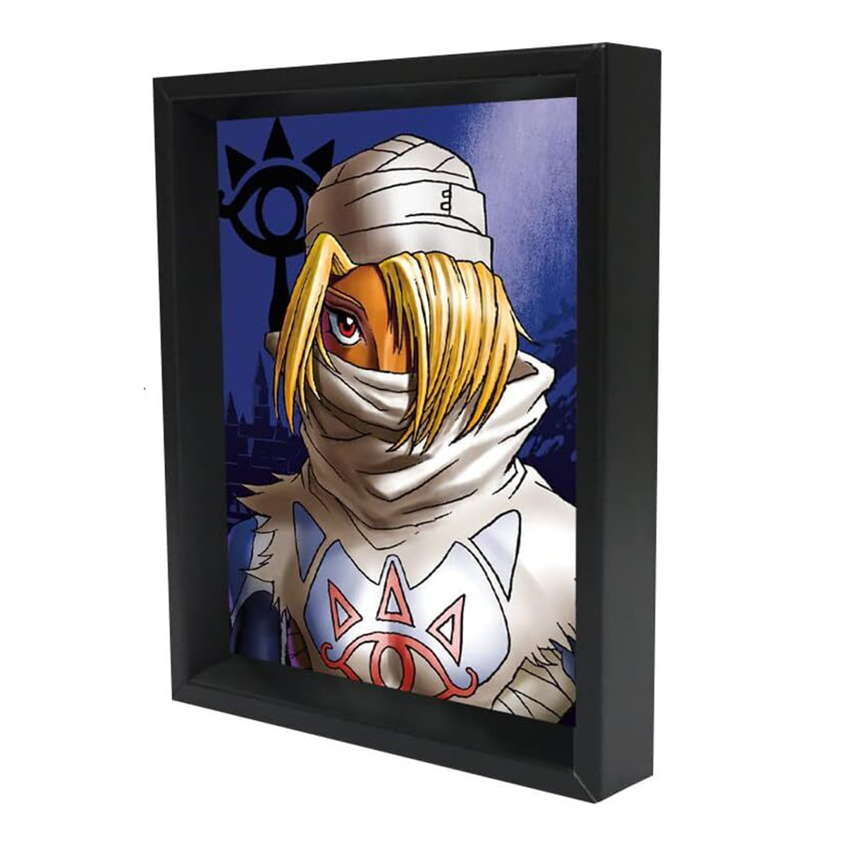 Zelda: Zelda & Sheik Ocarina of Time - 8"x10" 3D Lenticular Shadow Box