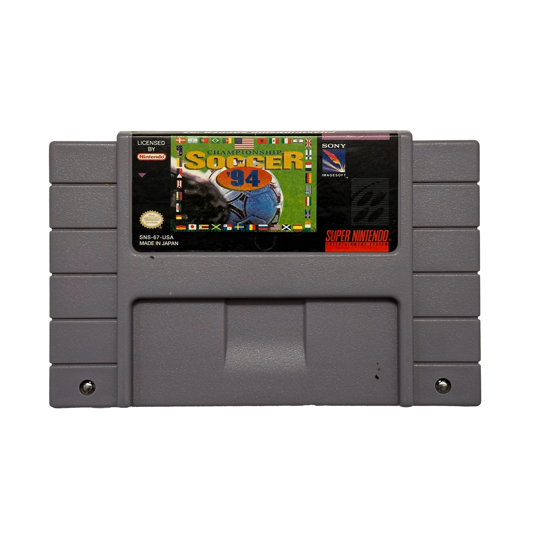 Championship Soccer '94 - Super Nintendo