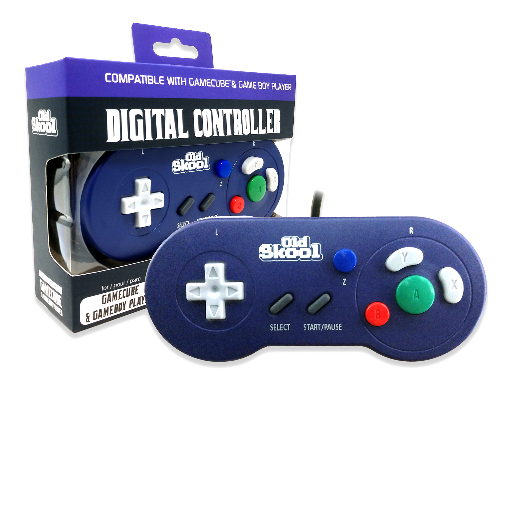 Digital Controller for GameCube & Game Boy Player - Purple