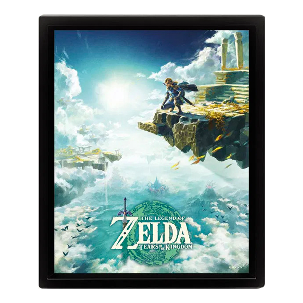 Zelda: Tears of the Kingdom - 8"x10" 3D Lenticular Shadow Box
