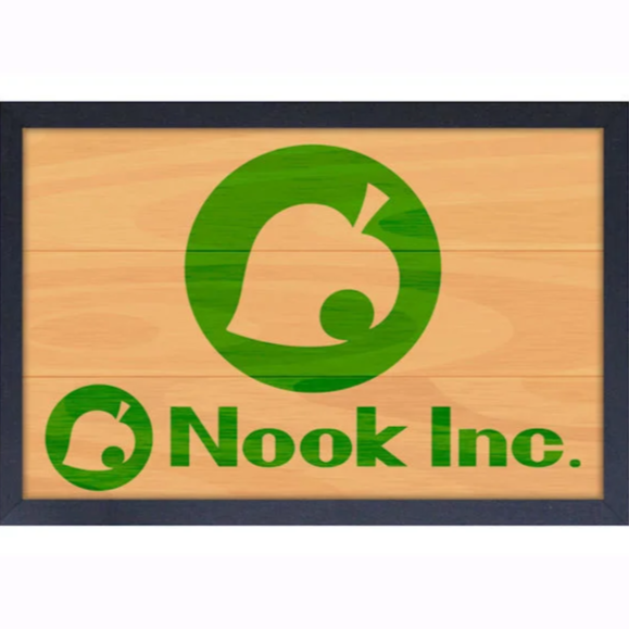 Animal Crossing: New Horizons - Nook Inc 17"x11" Gel-Coat Framed Print