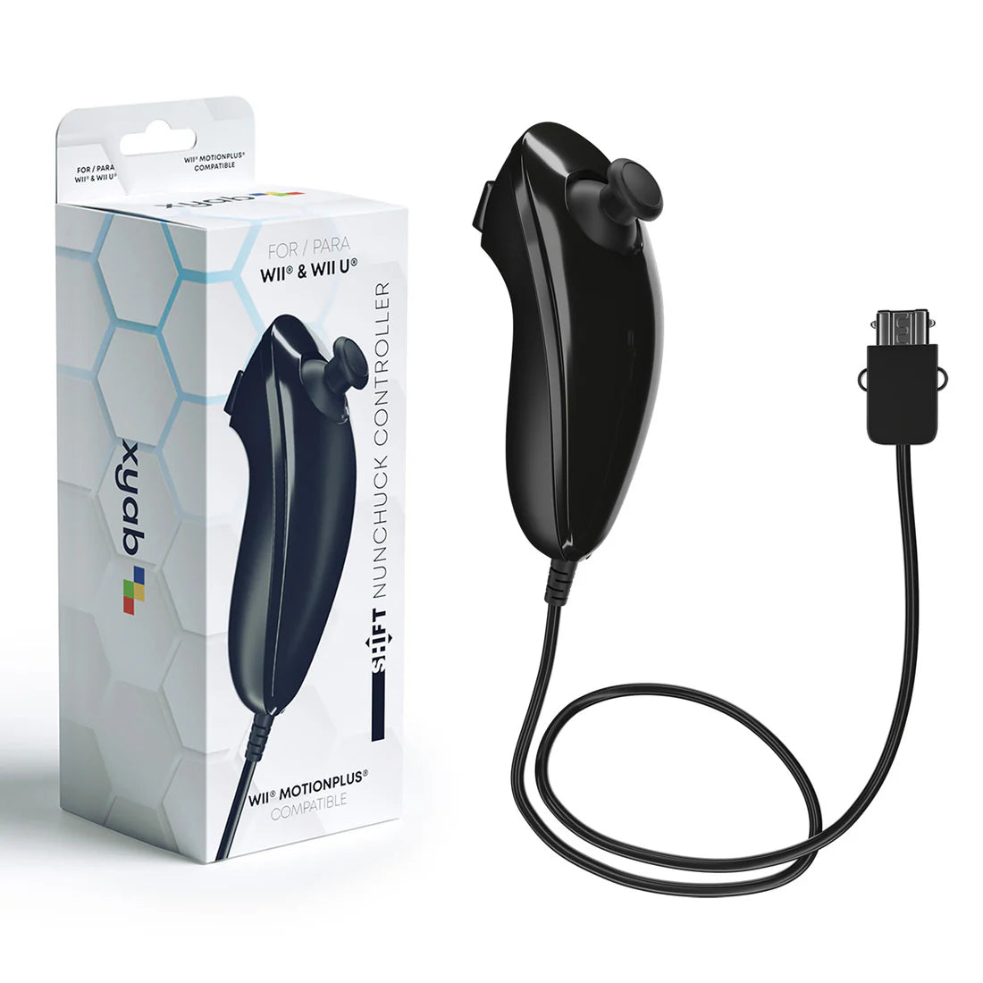 Nunchuk Wired Controller for Nintendo Wii / Wii U - Black