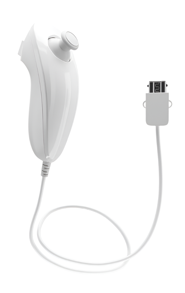 Nunchuk Wired Controller for Nintendo Wii / Wii U - White