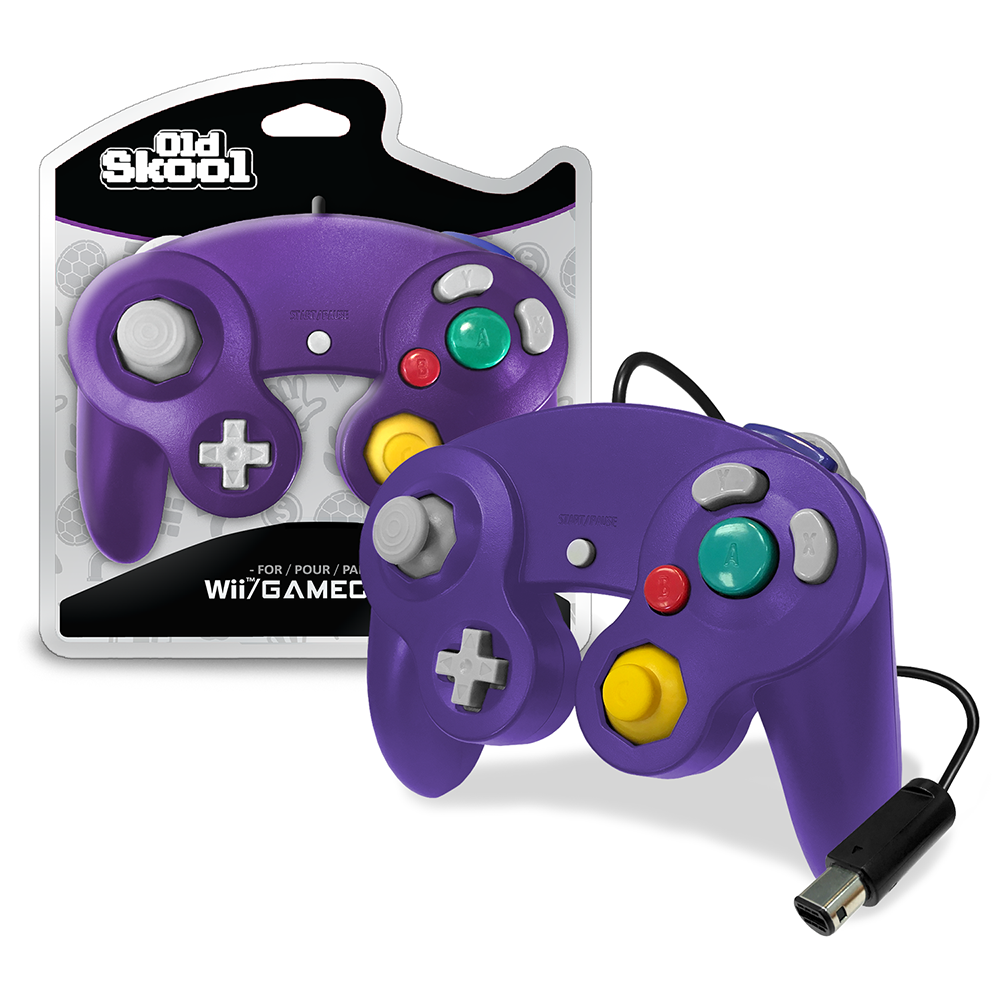 Wired Controller for Nintendo GameCube / Wii - Purple / Indigo