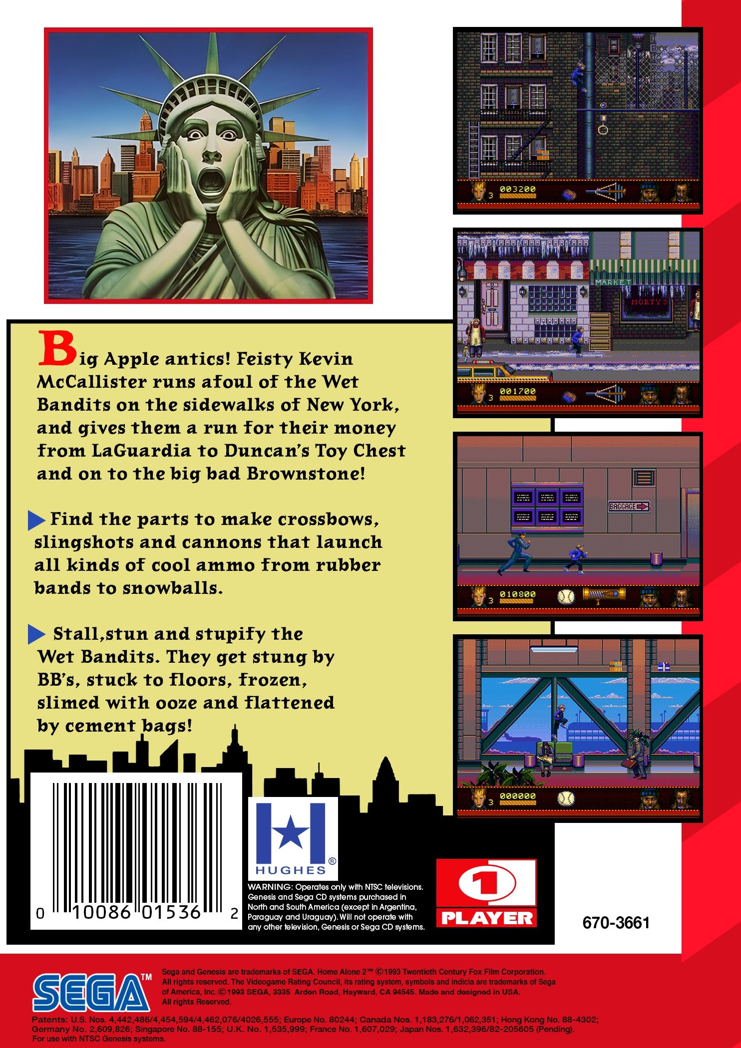Home Alone 2: Lost in New York - SEGA Genesis