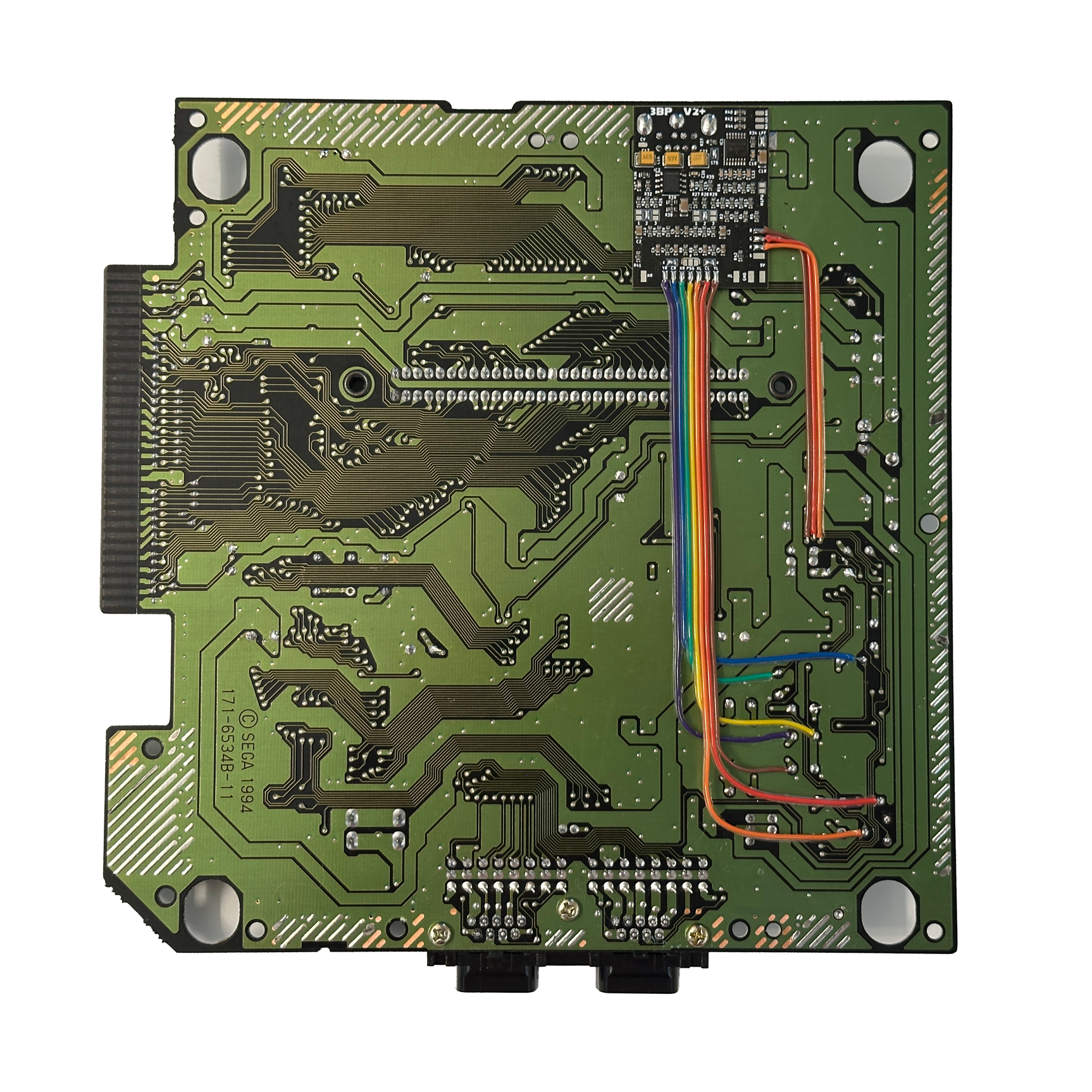 SEGA Genesis Model 2 Console with Zaxour Triple Bypass V2+ Kit Pre-installed