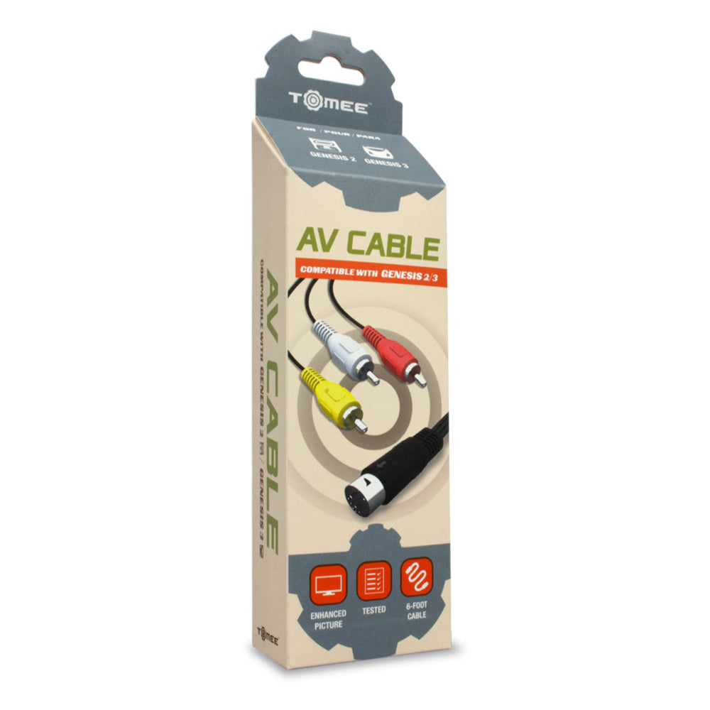 Composite AV Cable for SEGA Genesis (Model 2 and 3)