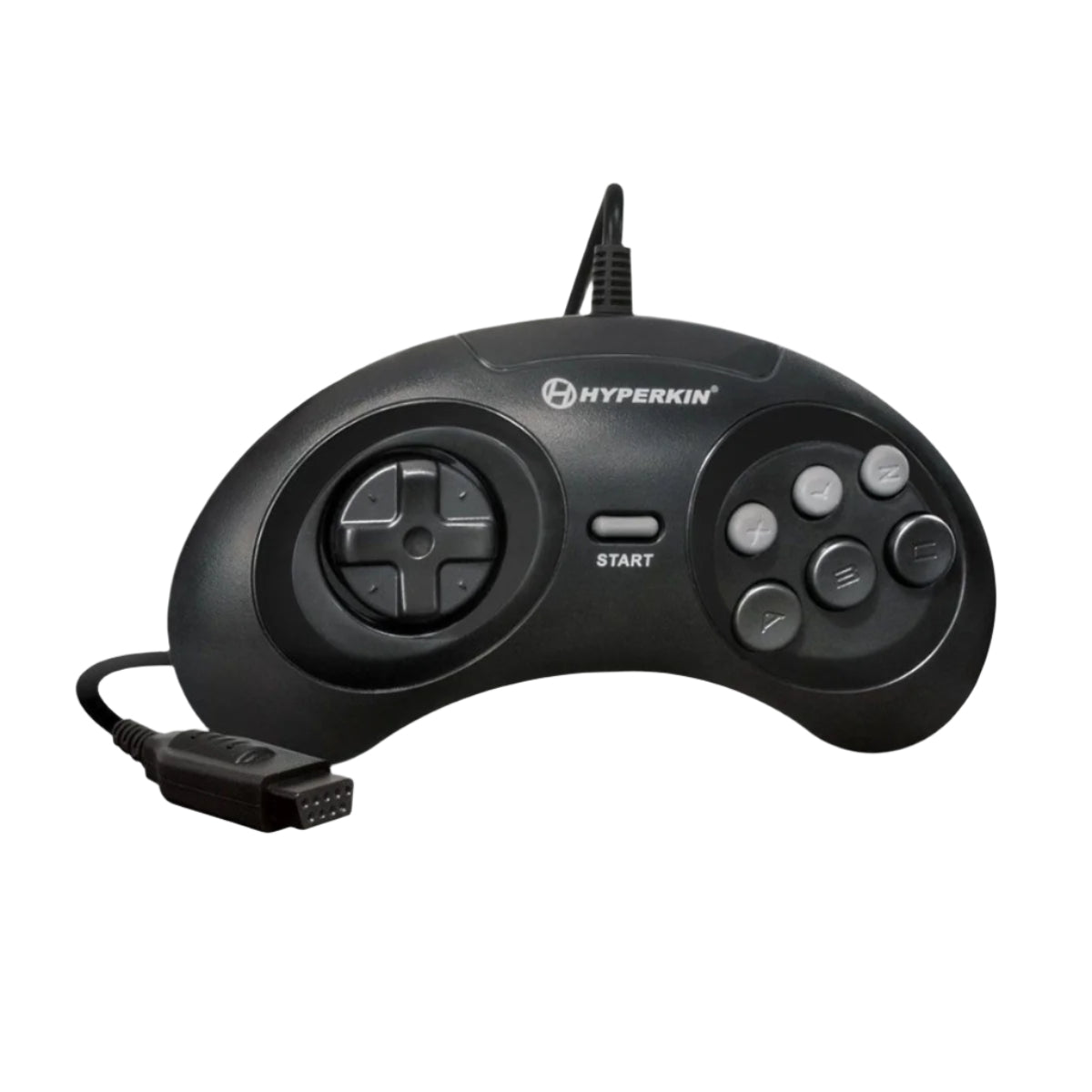GN6 Premium Controller for SEGA Genesis - Black