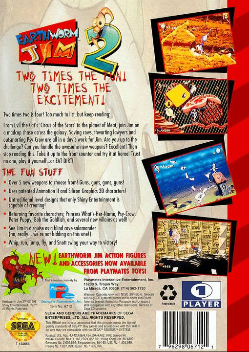 Earthworm Jim 2 - SEGA Genesis