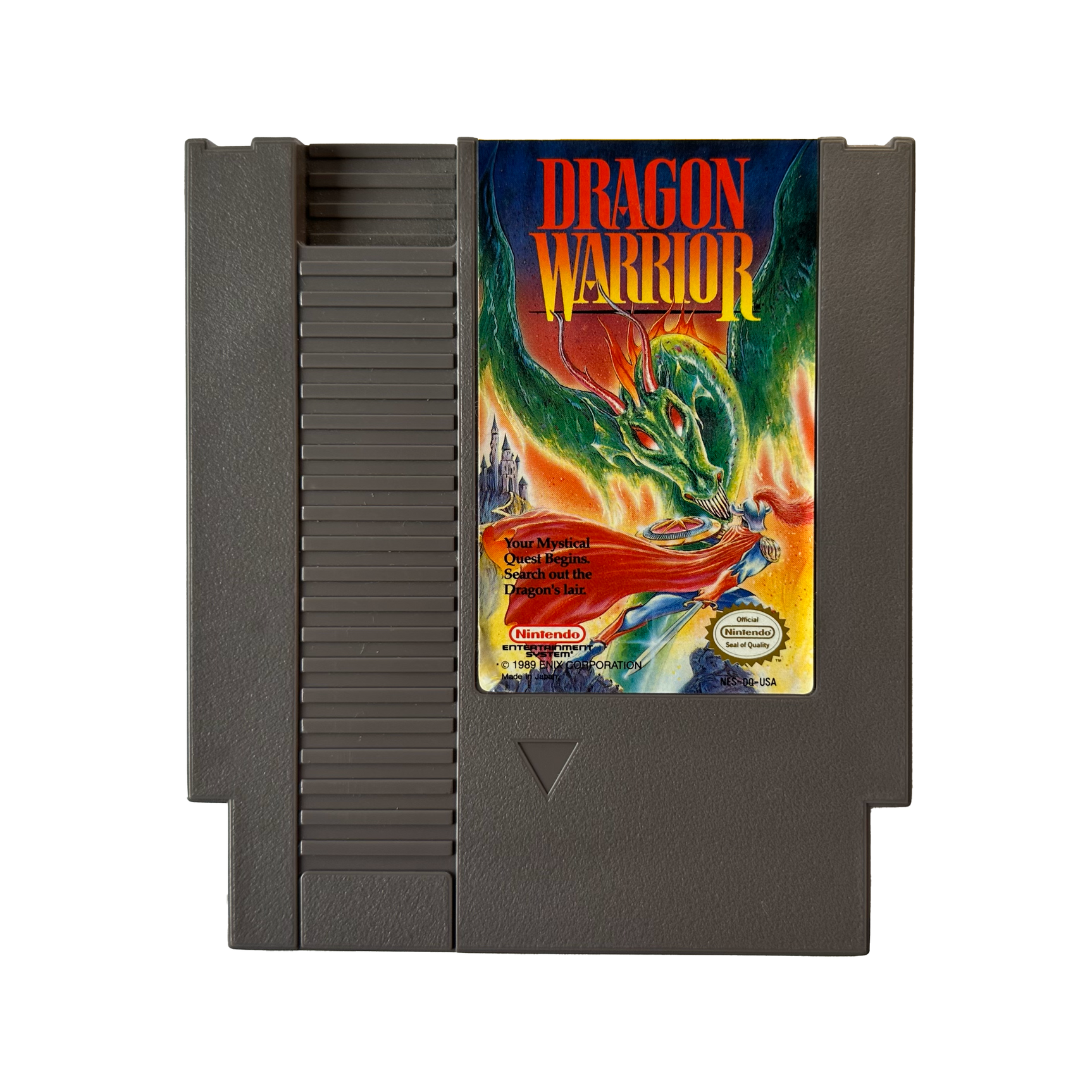 Dragon Warrior video game cartridge