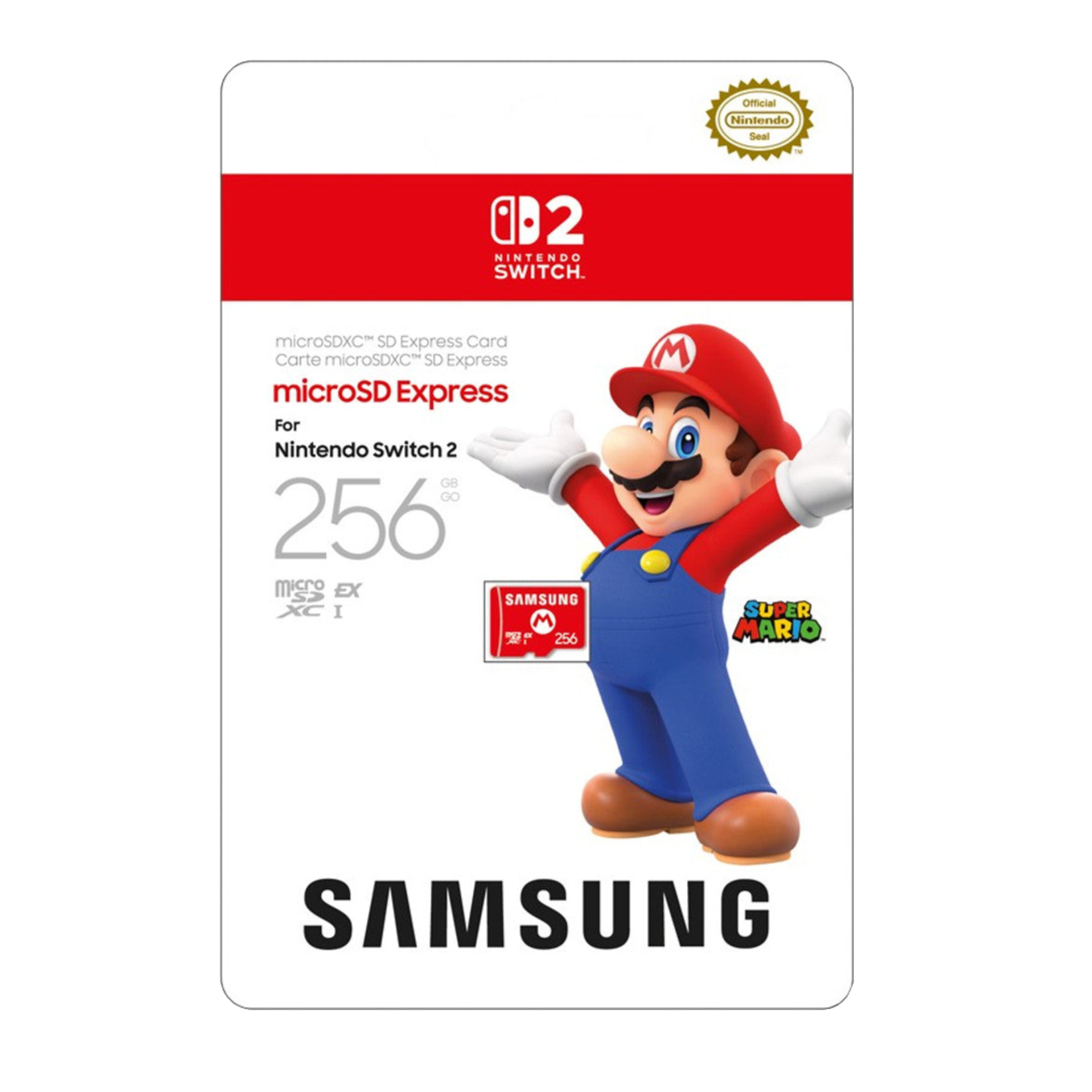 Samsung microSD Express Card – 256GB for Nintendo Switch 2