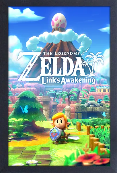 Zelda: Link's Awakening - Switch Cover Art - 17"x11" Gel-Coat Print