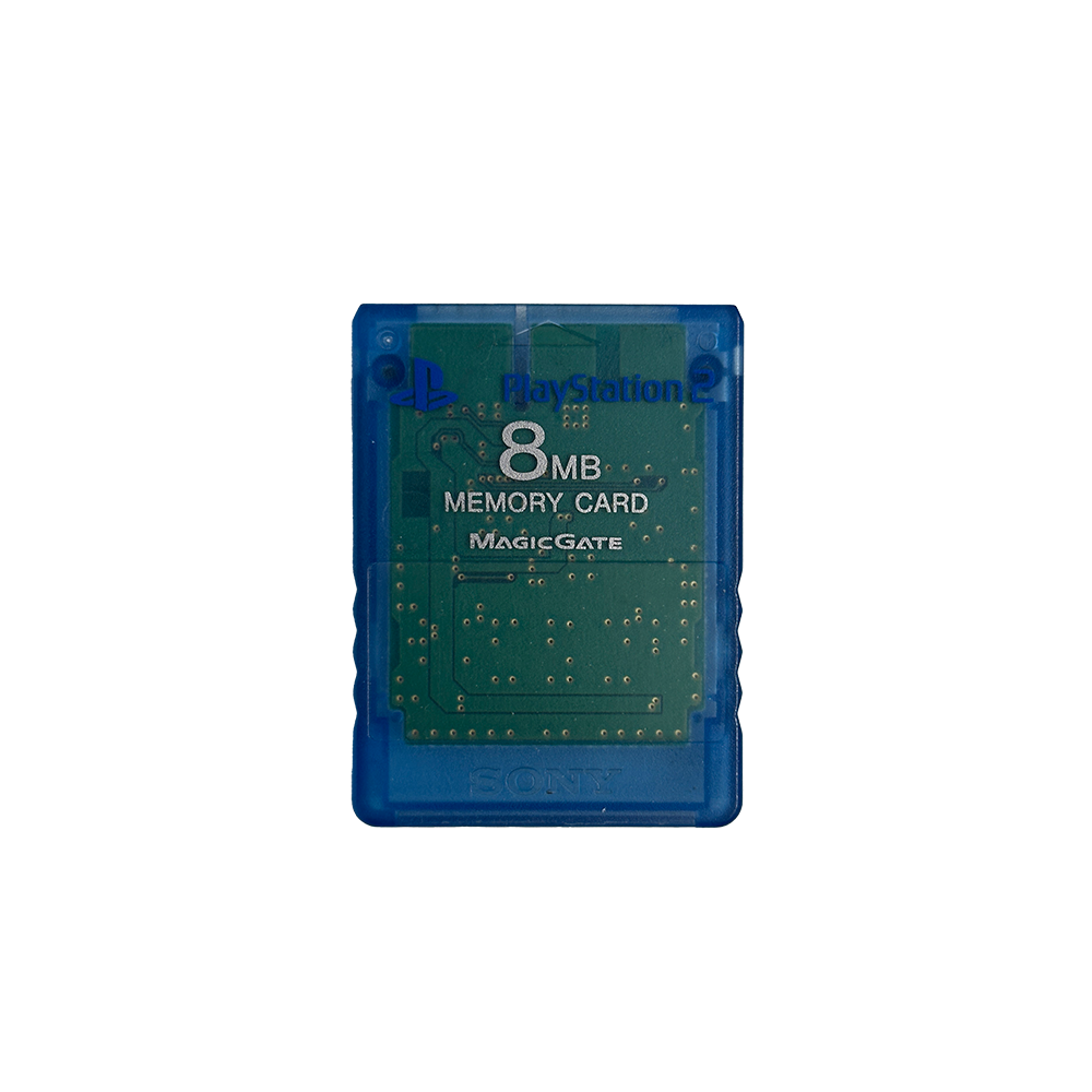 Official PlayStation 2 8MB Memory Card - Island Blue