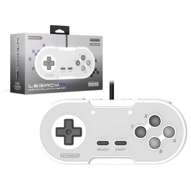 Legacy16 Wired USB Controller for Nintendo Switch / PC - Gray