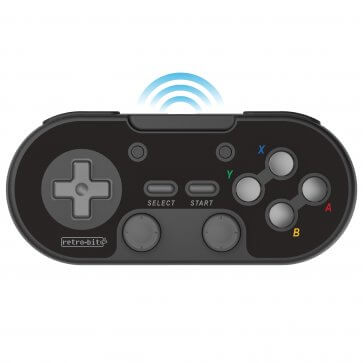 Legacy16 2.4GHz Wireless Controller for Super NES / Switch - Onyx Black