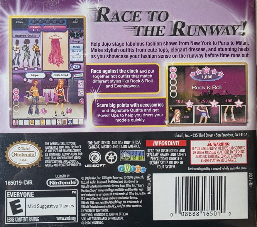 Jojo's Fashion Show - Nintendo DS