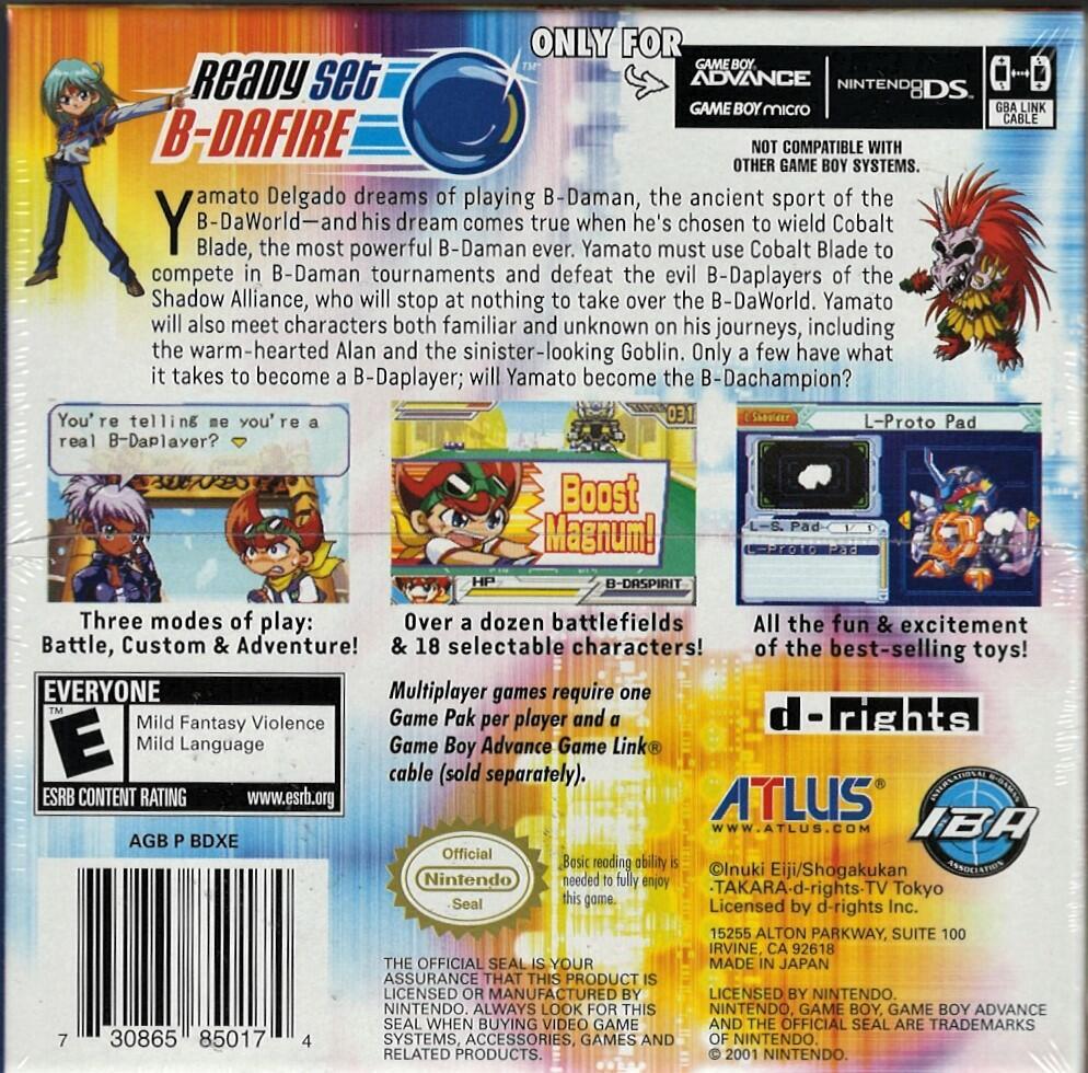 Battle B-Daman: Fire Spirits! - Game Boy Advance