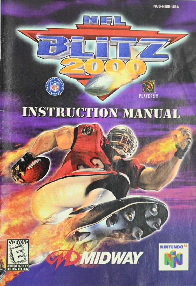 NFL Blitz 2000 - N64 Manual