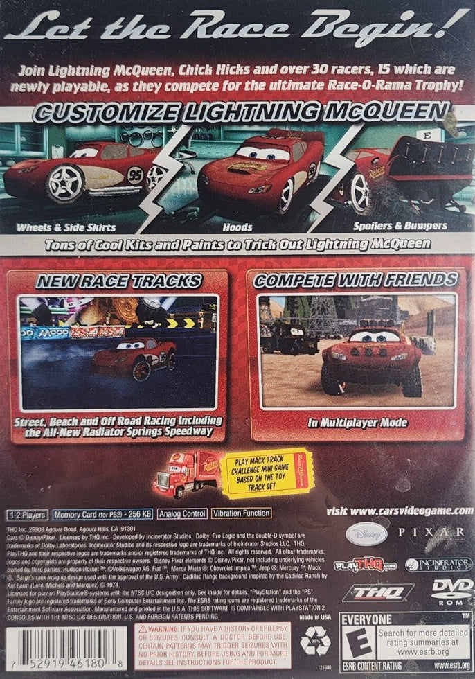 Disney•Pixar Cars: Race-O-Rama - PlayStation 2