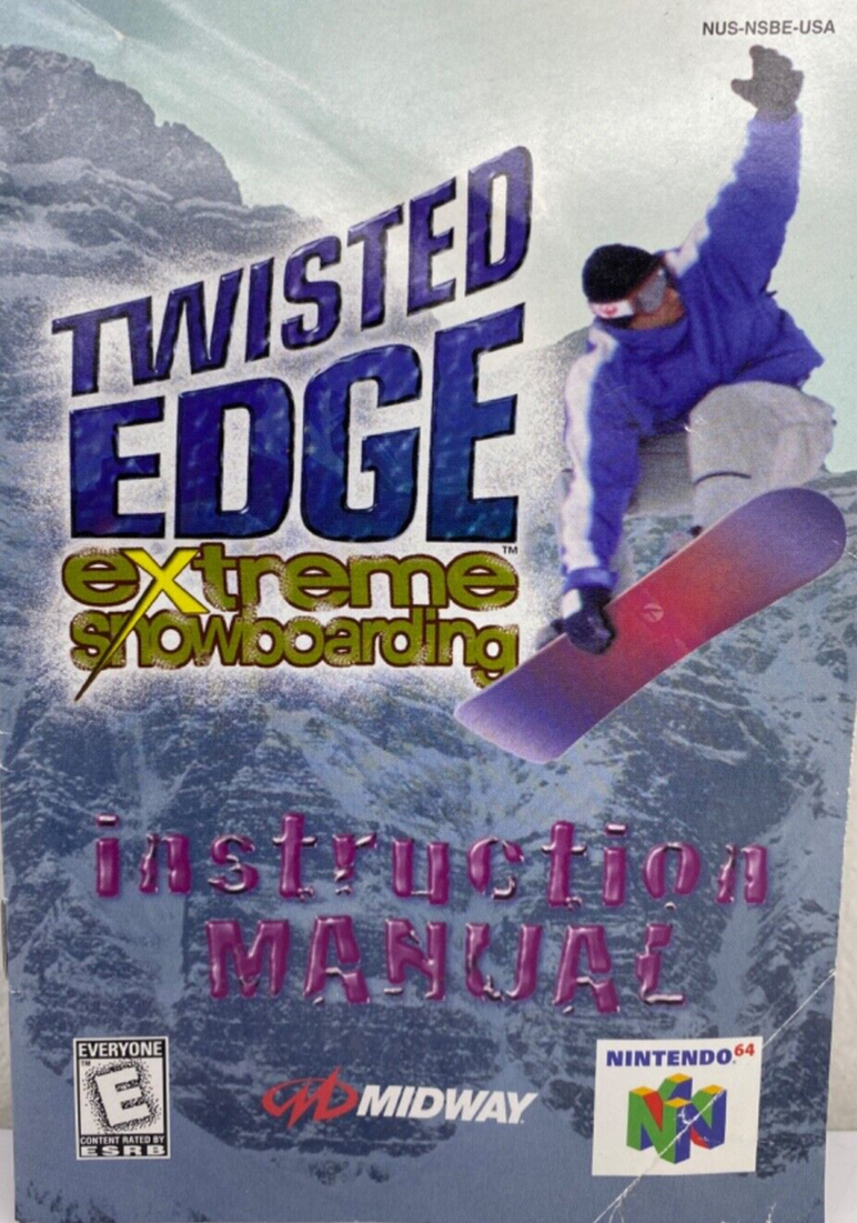 Twisted Edge: Extreme Snowboarding - N64 Manual