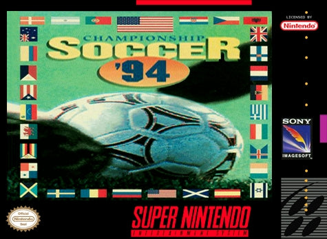 Championship Soccer '94 - Super Nintendo