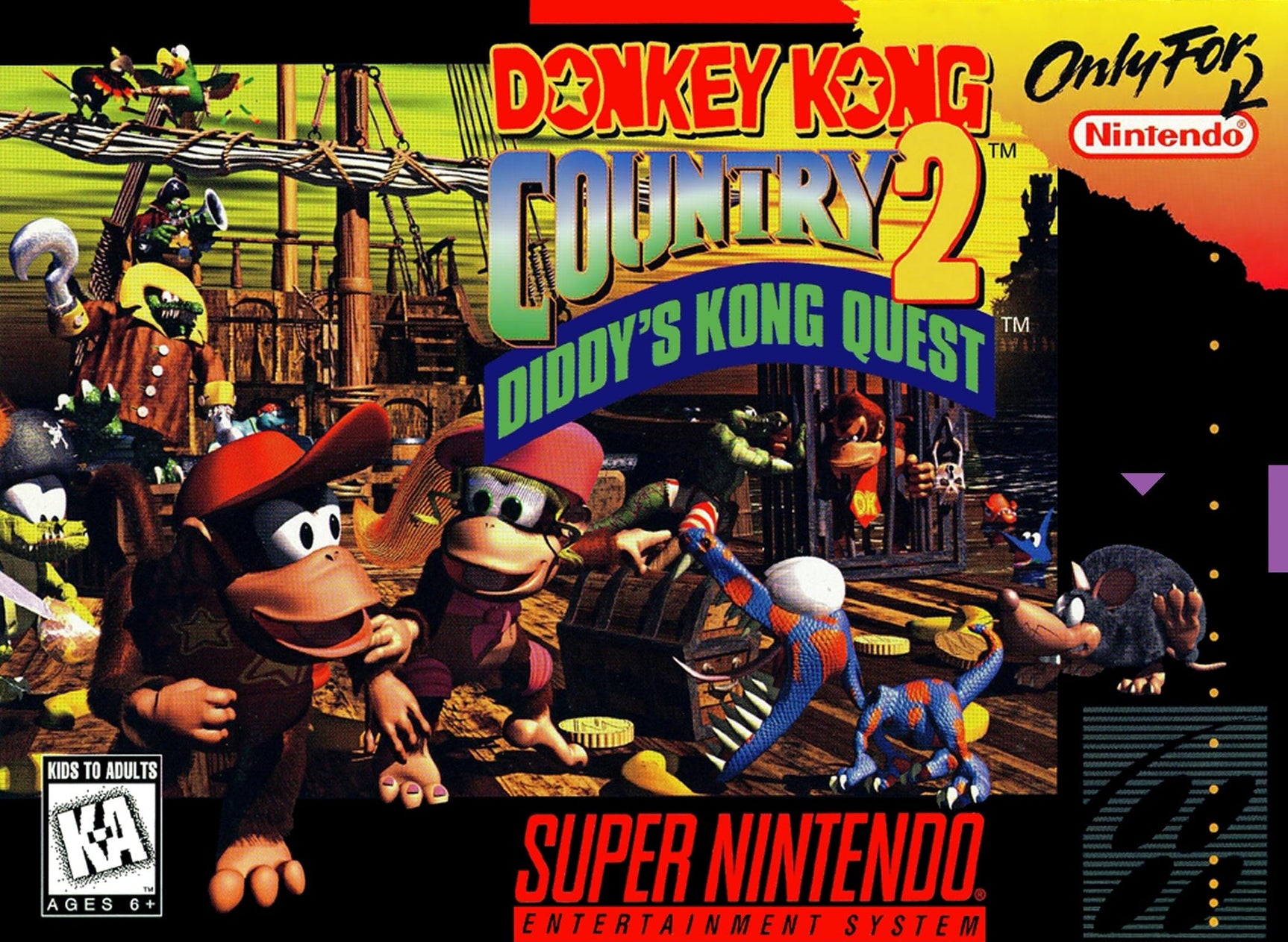 Donkey Kong Country 2: Diddy's Kong Quest - Super Nintendo