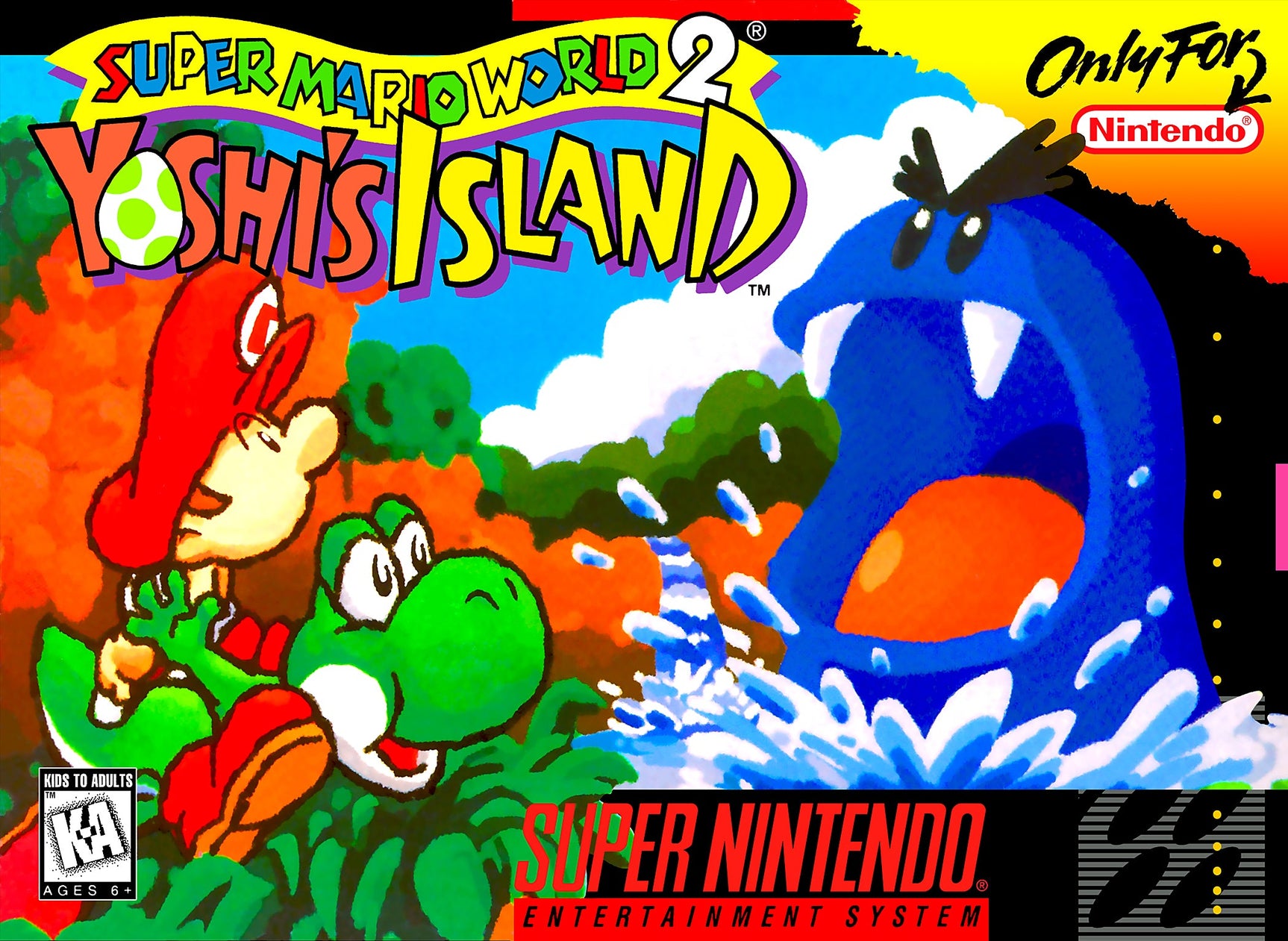 Super Mario World 2 Yoshi's Island - Super Nintendo