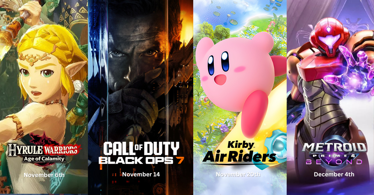 Pre-Order Holiday 2025 Video Games – Hyrule Warriors, Metroid Prime 4, Kirby Air Riders & More