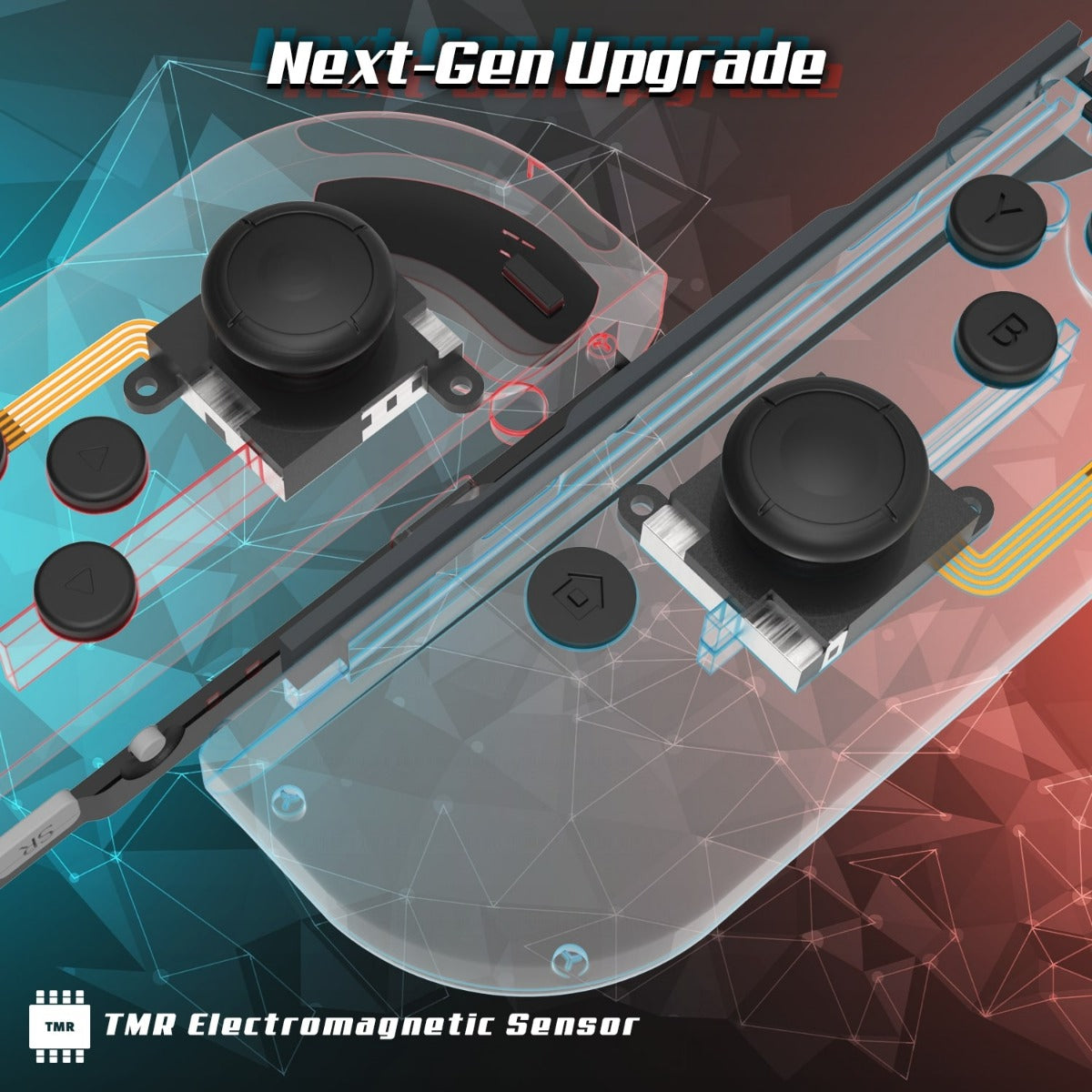 TMR Electromagnetic Joystick Replacement Kit for Nintendo Switch, Switch OLED, Switch Lite Joy Con