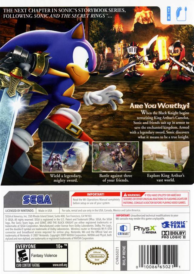 Sonic and the Black Knight - Wii