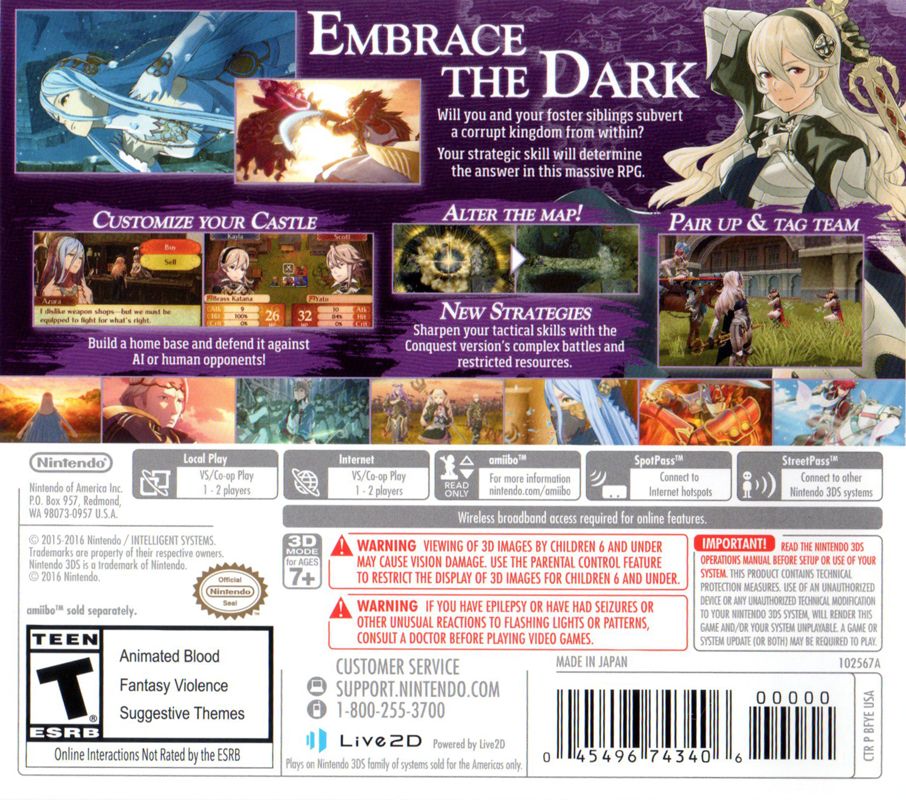 Fire Emblem Fates: Conquest - Nintendo 3DS