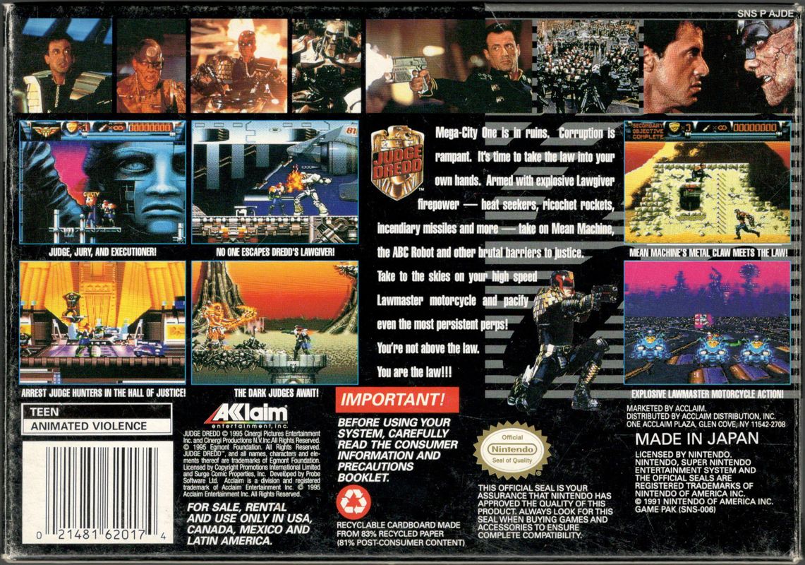 Judge Dredd - Super Nintendo