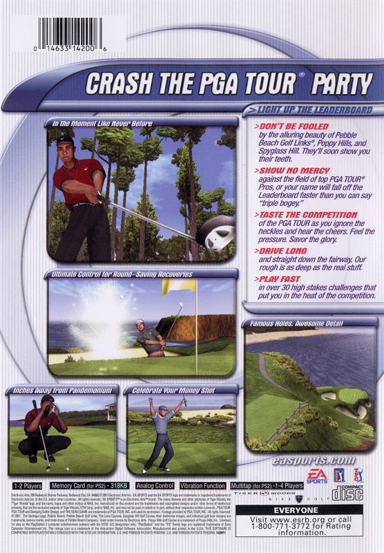 Tiger Woods PGA Tour 2001 - PlayStation 2