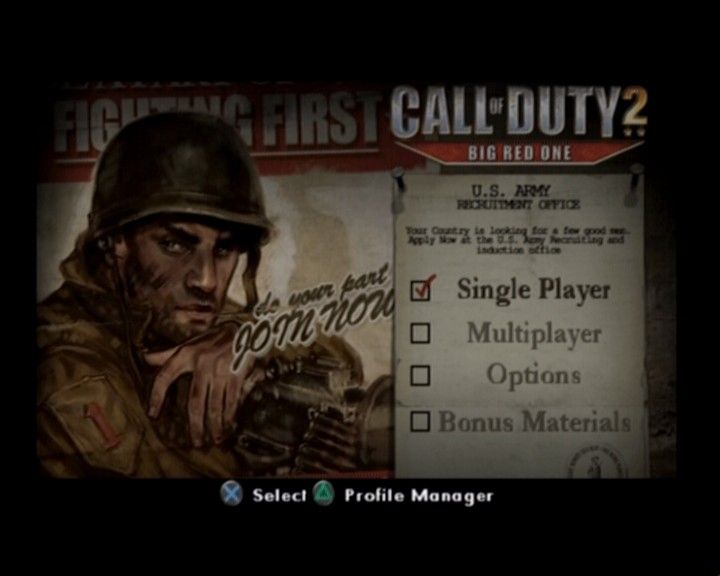 Call of Duty 2: Big Red One - PlayStation 2