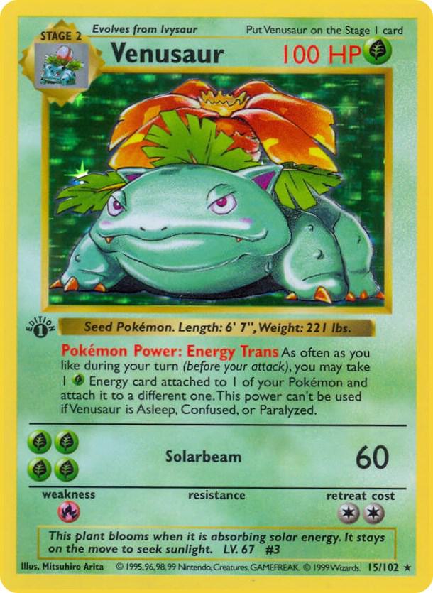 Venusaur - Base Set (Shadowless) | Pokémon – Bitjump Games