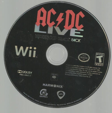 Rock Band: AC/DC Live Track Pack - Wii